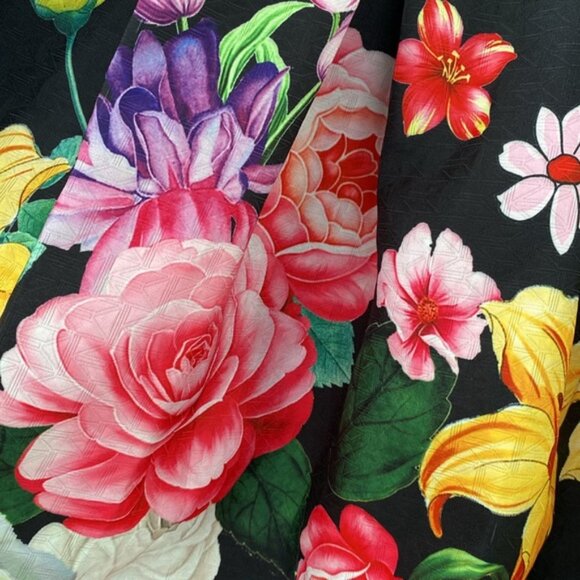 Pleated A line Floral Skirt Size M - Picture 5 of 9